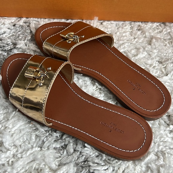 Louis Vuitton Lock It Flat Mule Sandals - Picture 3 of 5